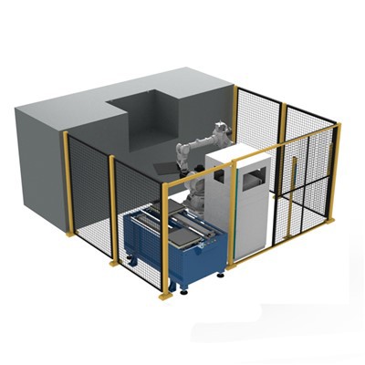 Peiriant Malu/Canolfan Beiriannu Fertigol, Llwytho a Dadlwytho Awtomatig Robot
